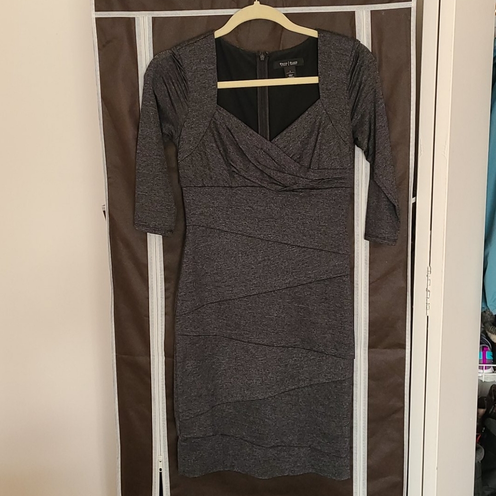 WHBM Charcoal bodycon dress size 2